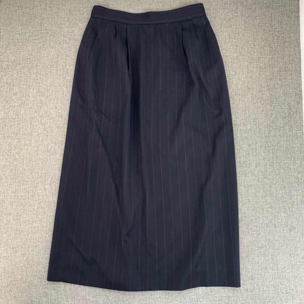 Austin Reed by Regent Street‎ Vintage Long Dress Skirt Navy Blue Size 12